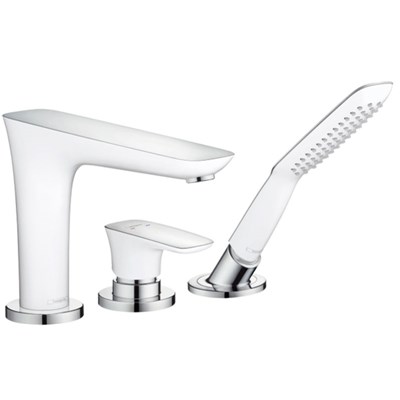 HANSGROHE PURAVIDA mj.za kadu 3 rupe BIJELA CHROM 1 SANITARIJE HR