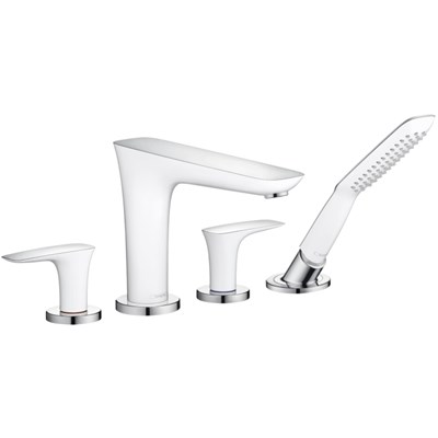 HANSGROHE PURAVIDA mj.za kadu 4 rupe BIJELA CHROM 1 SANITARIJE HR