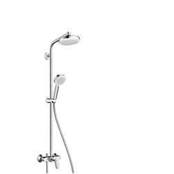 HANSGROHE CROMETTA 160 1jet Showerpipe s jednoručnom mješalicom BIJELA-CHROM 1 SANITARIJE HR
