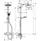 HANSGROHE CROMETTA E 240 1jet Showerpipe 1-2 SANITARIJE HR (za povećanje klikni na sliku)