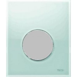 TECEloop staklo, aktivacijska tipka za pisoar uklj. kartušu, staklo mentol zeleno, tipka matirani krom